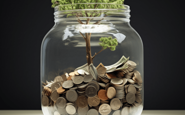Image of Tax Credits & Incentives: a big jar with money and a tree growing outside
